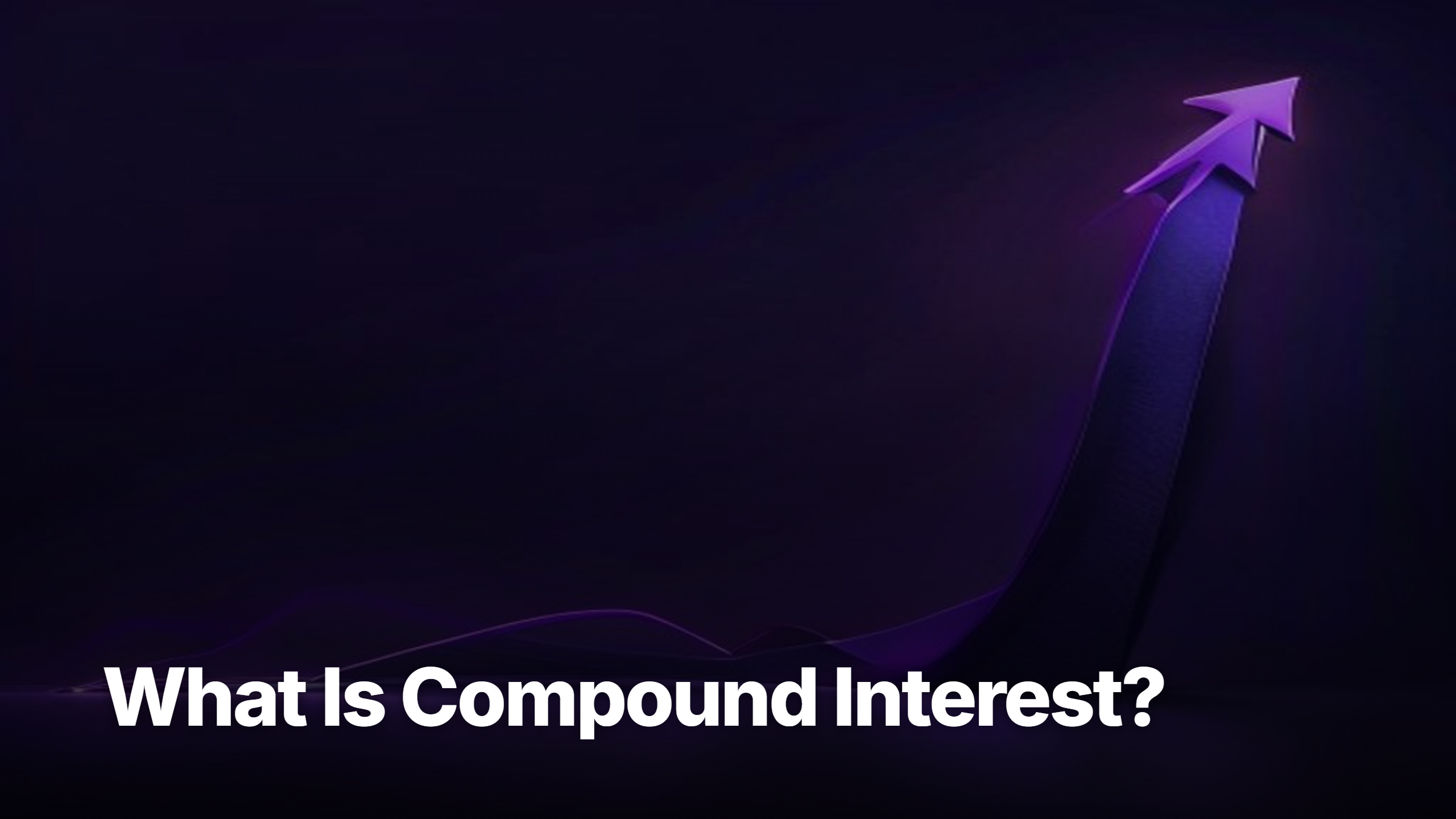 Compound interest growth curve illustration for Luna3 Knowledge pillar