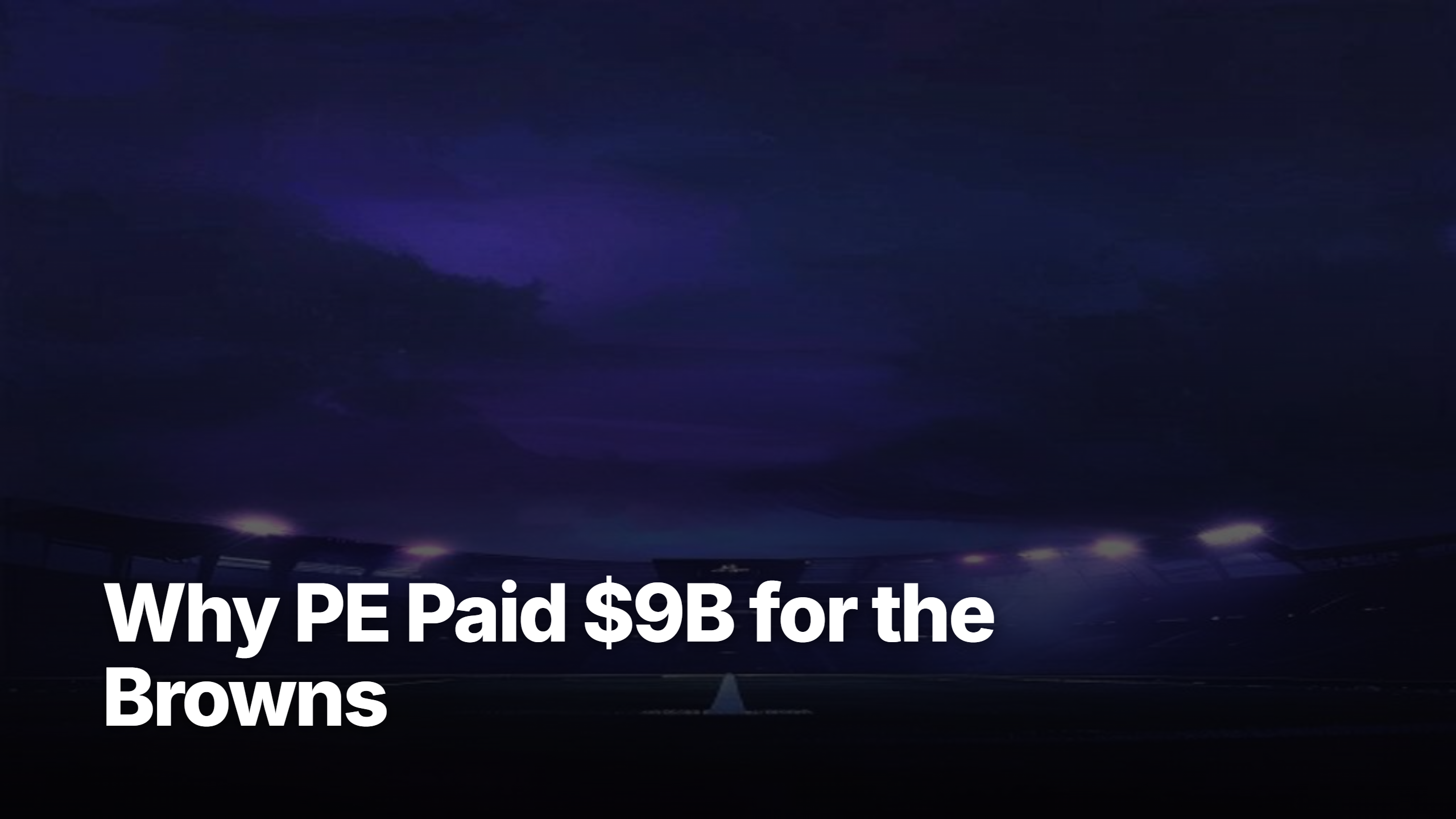NFL private equity Browns Arctos featured cover