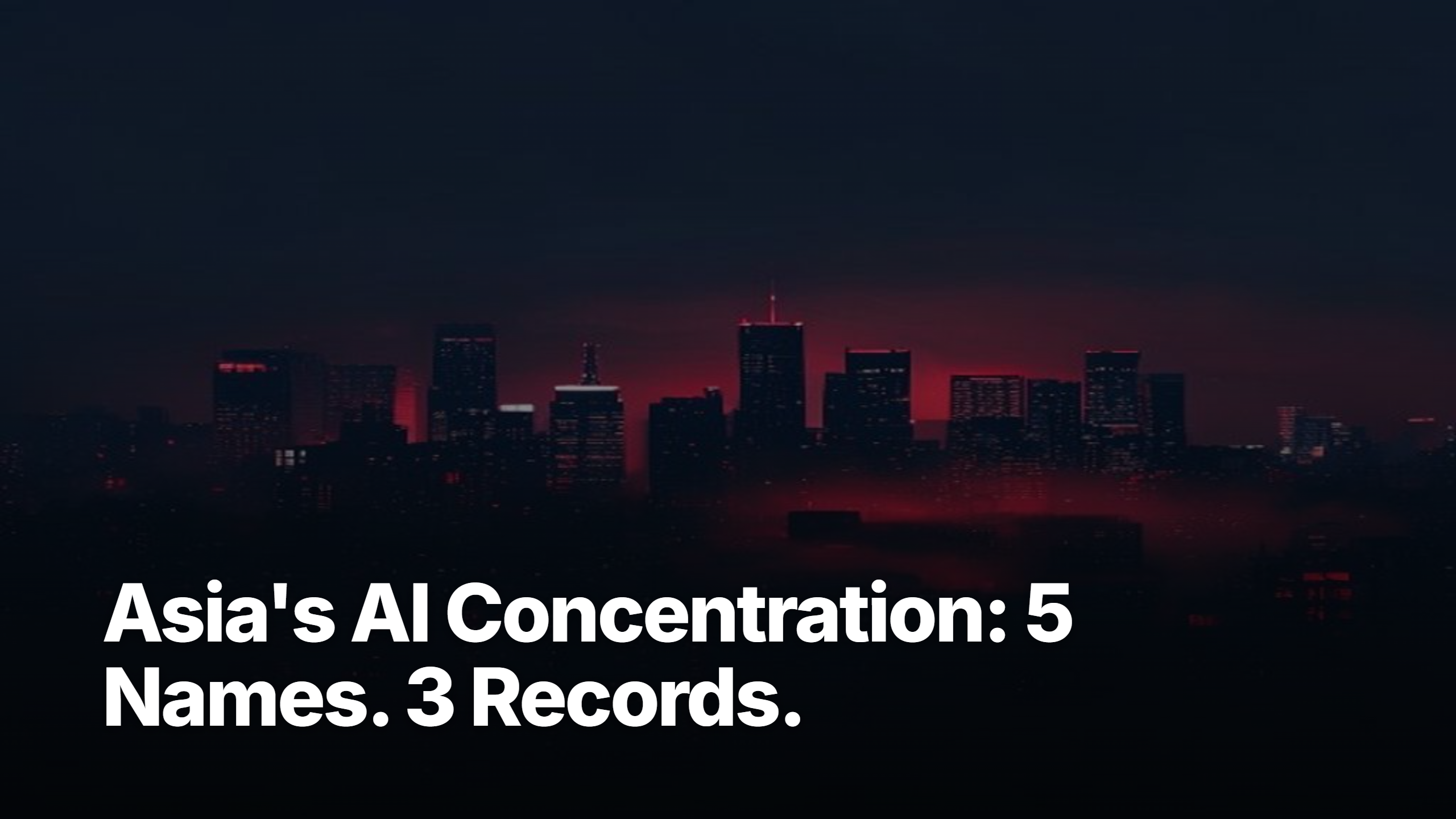 Asia AI concentration: five names behind the Nikkei, KOSPI, and TAIEX records