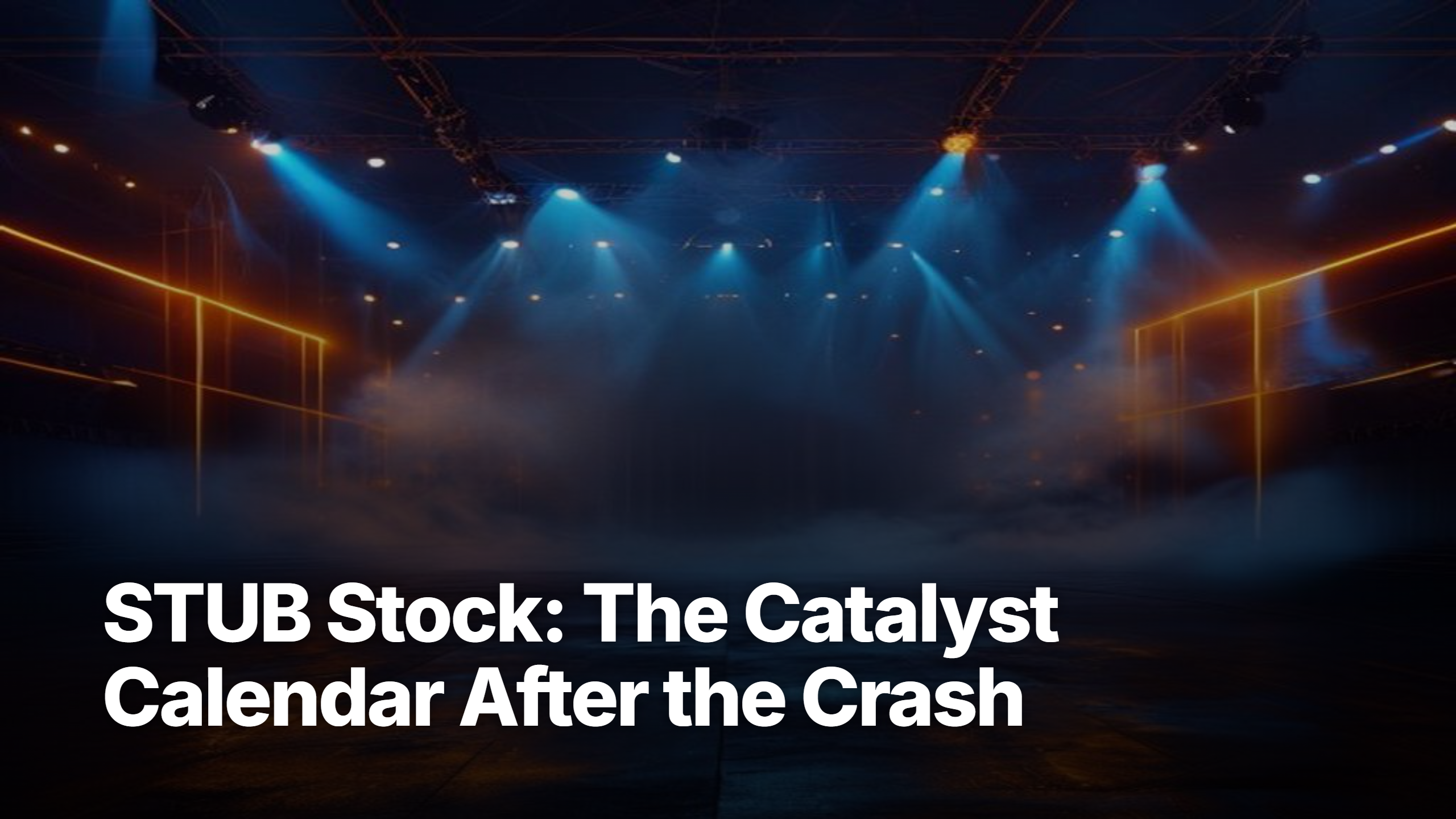StubHub stock analysis chart showing STUB price since September 2025 IPO and catalyst calendar