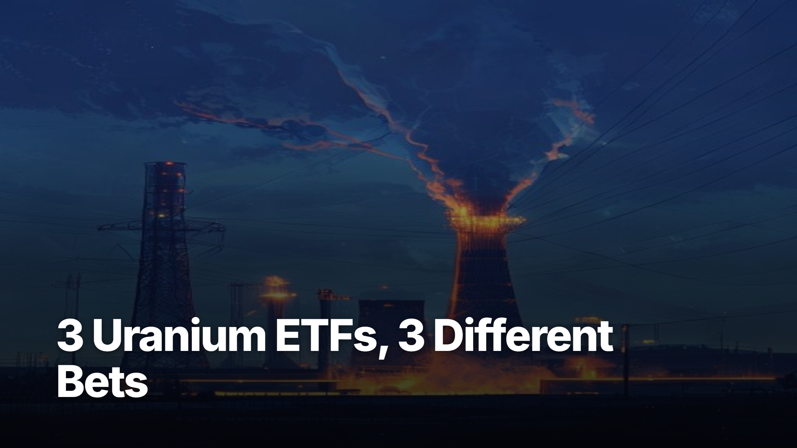Uranium ETF AI-power trade illustration — URA, URNM and NLR compared