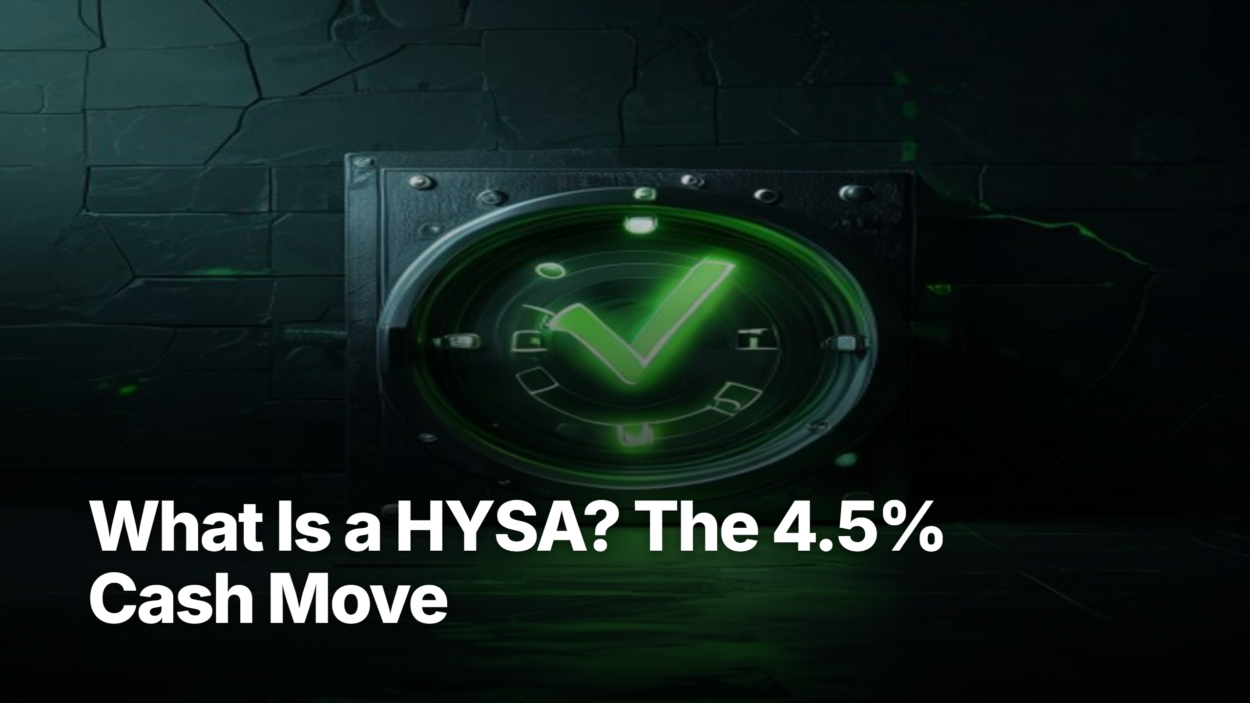 Editorial illustration for what is a HYSA — high-yield savings account in 2026