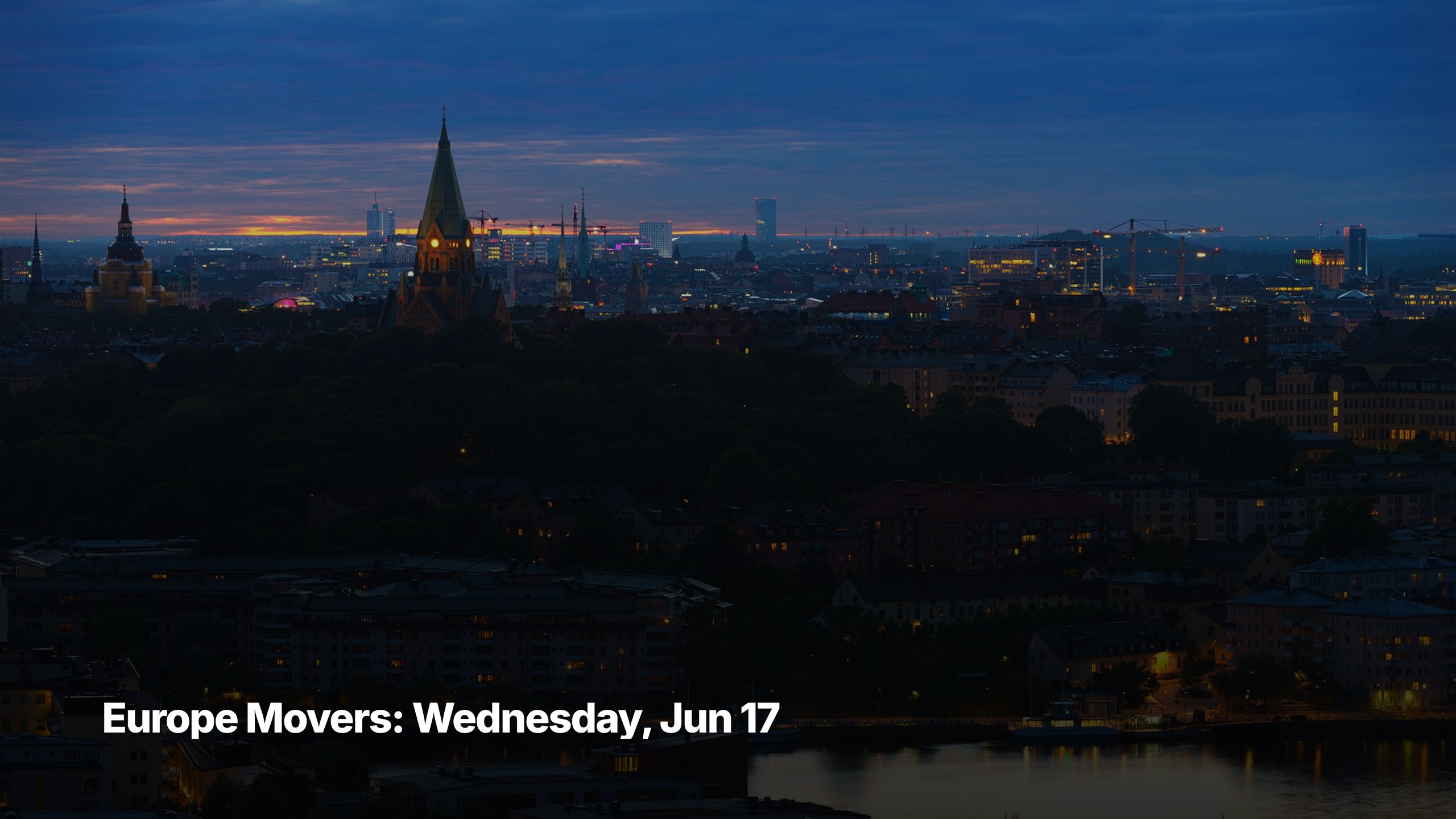 Europe top movers cover image for June 17, 2026