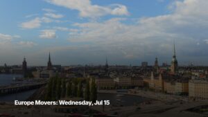 Europe top movers cover image for July 15, 2026