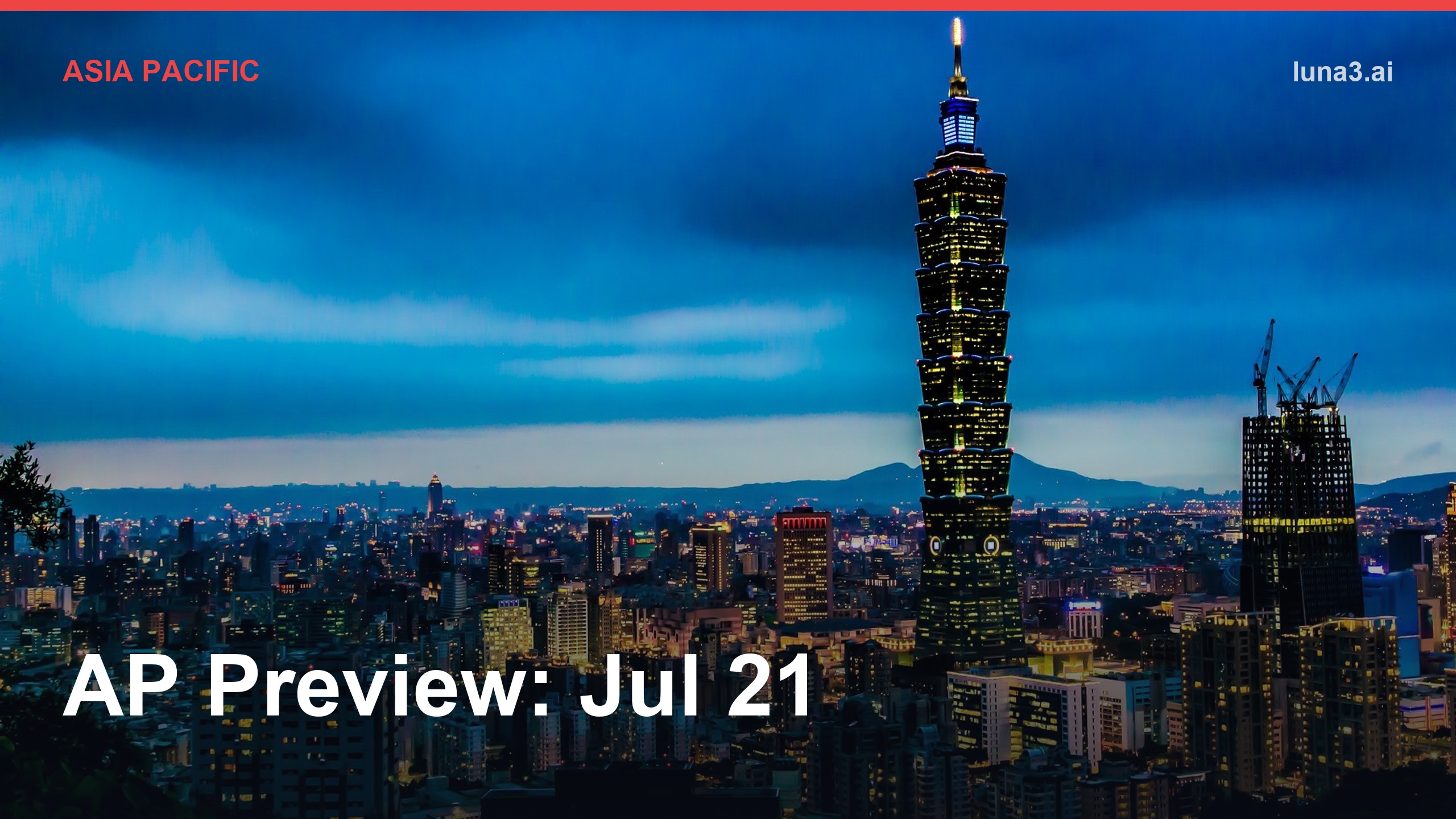 Asia-Pacific market preview cover image for July 21, 2026