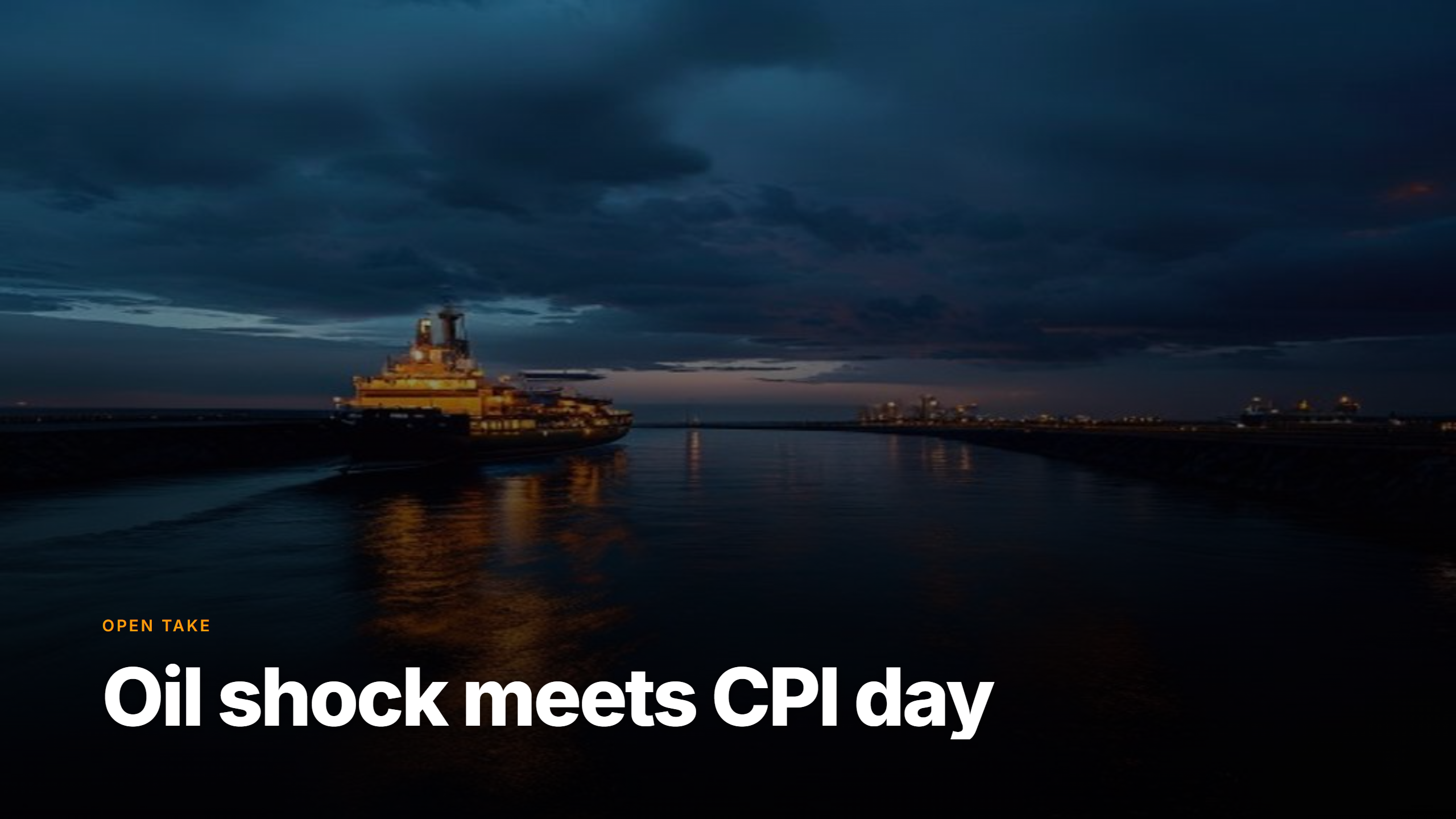 Market Pulse open take: Tuesday, July 14 — oil shock meets CPI day.