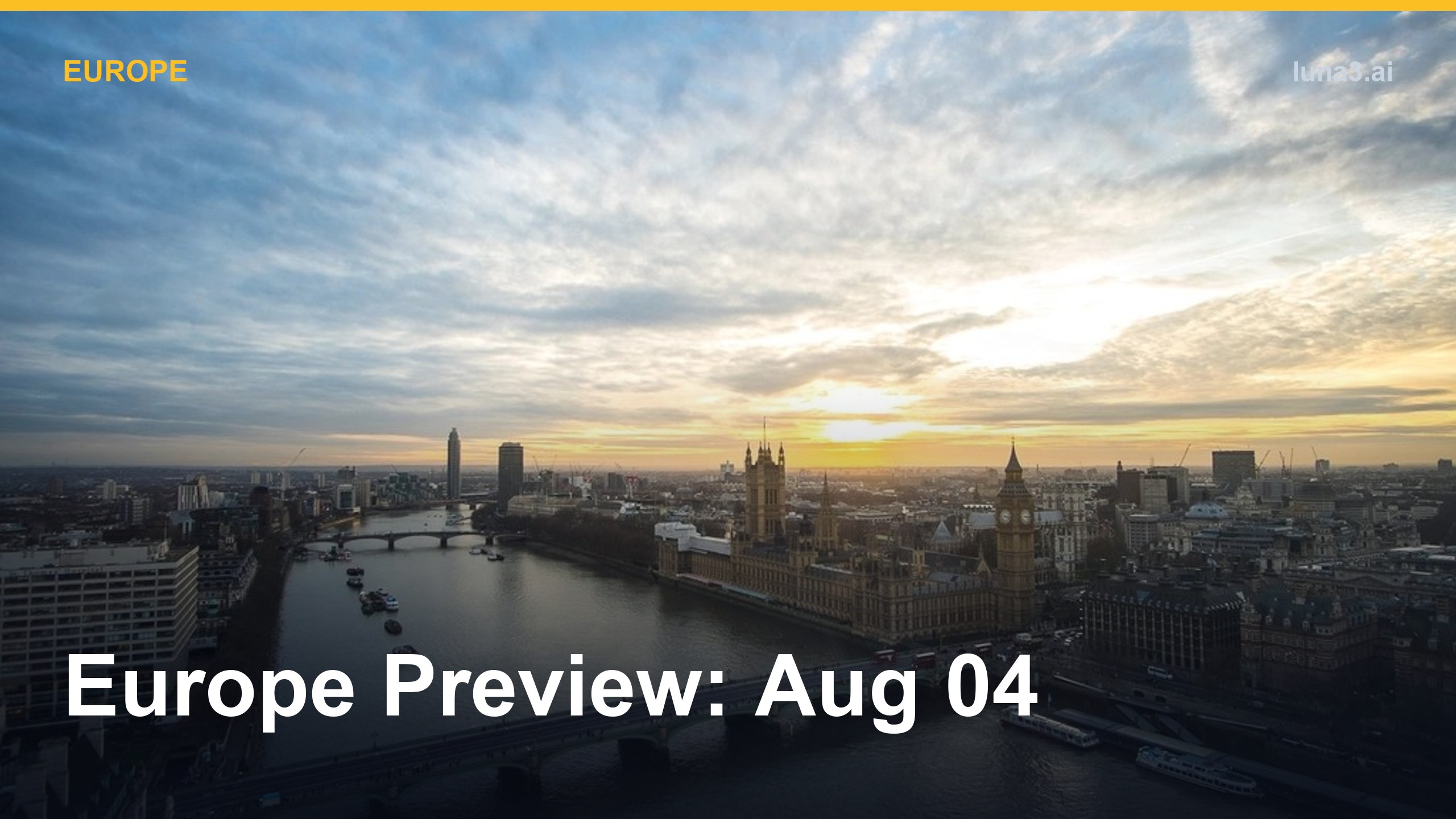 Europe market preview cover image for August 04, 2026
