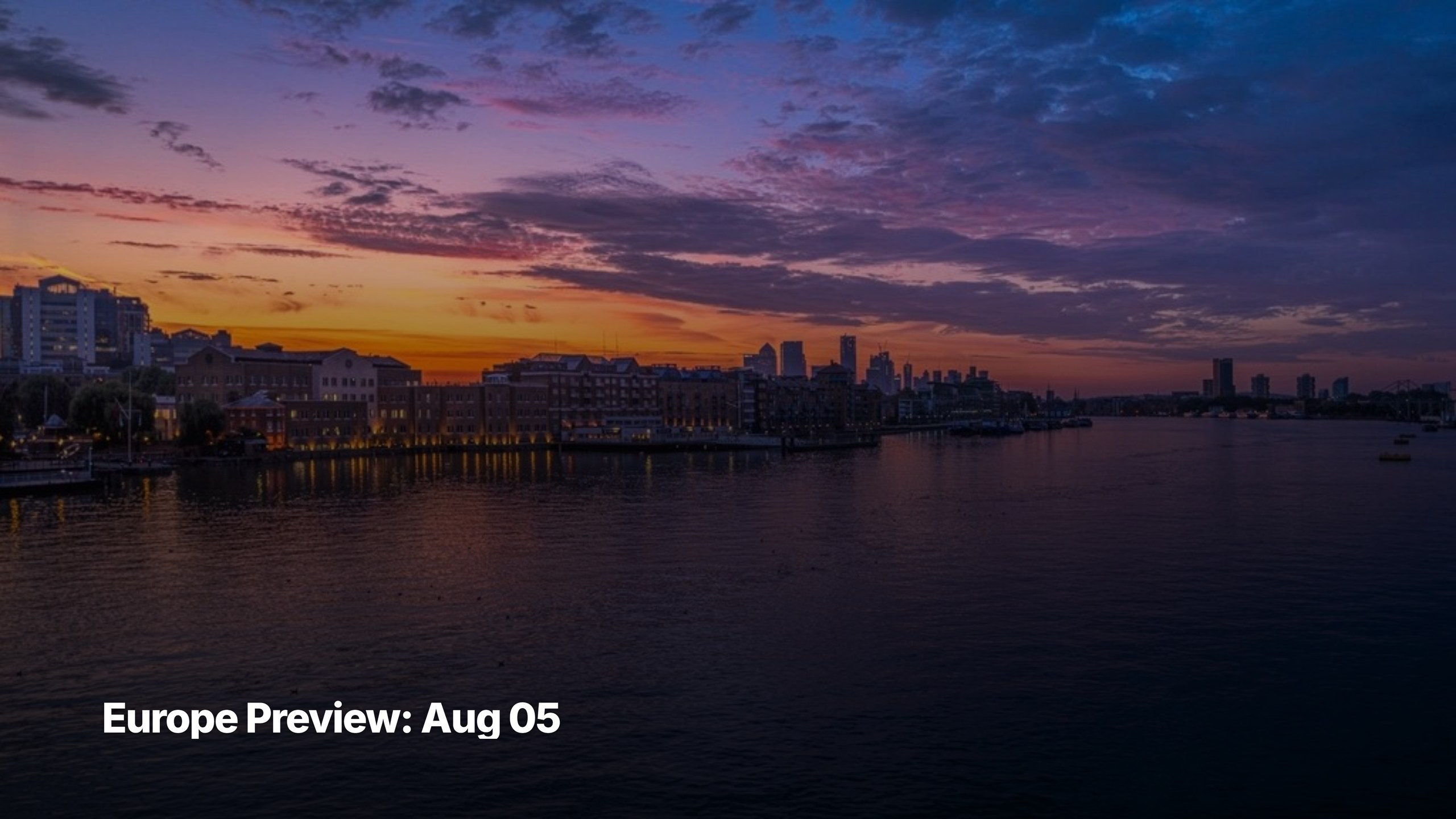 Europe market preview cover image for August 05, 2026