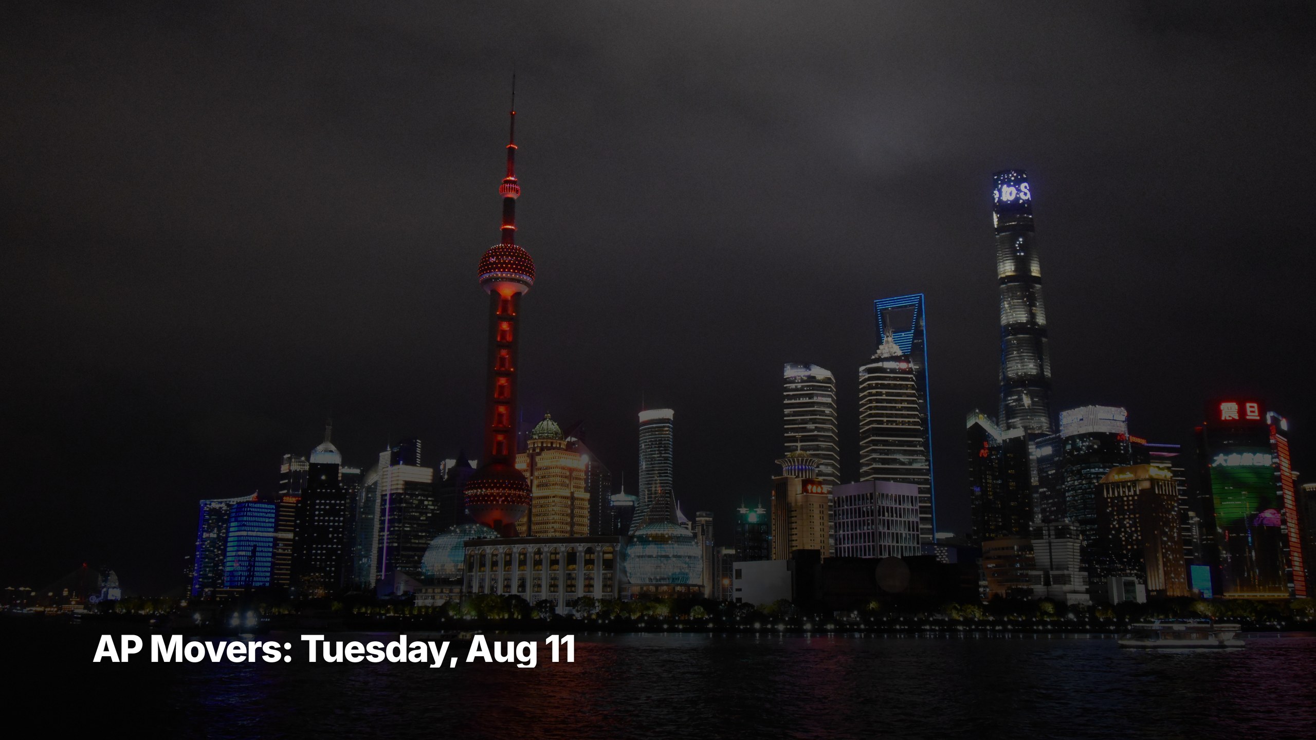 Asia-Pacific top movers cover image for August 11, 2026
