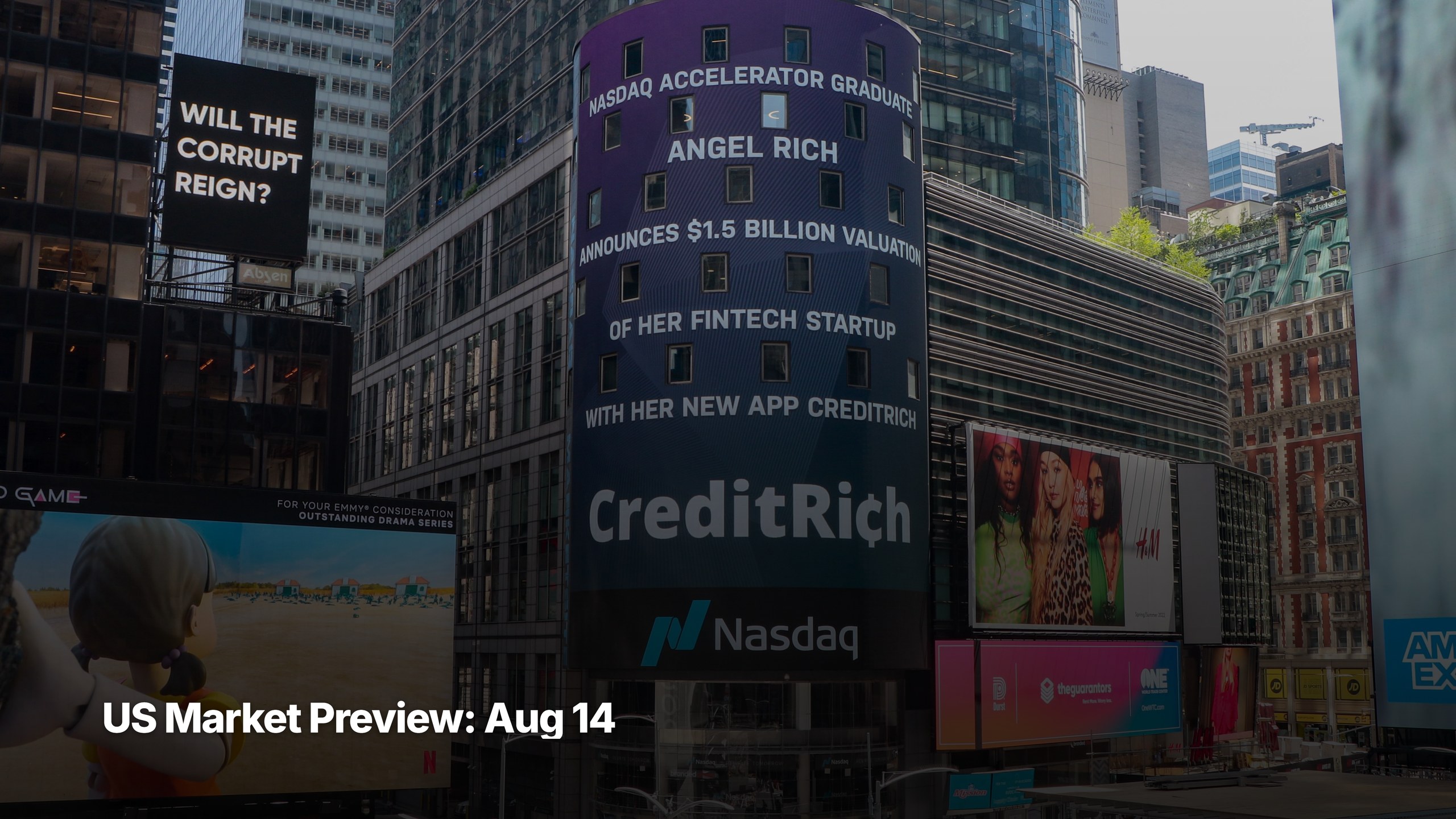 US market preview for August 14, 2026